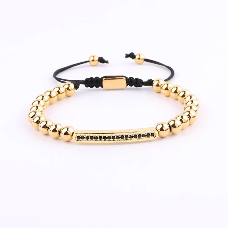 Luxury CZ Pave Crown Charm Stainless Steel Roman Bangle Bracelet Men Women Jewelry Gift