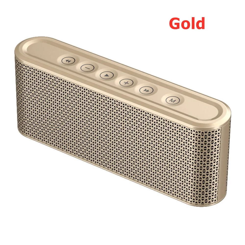 مكبر صوت لاسلكي صغير خارجي X6 سماعات بلوتوث 8000mAh بنك طاقة مضخم صوت مع راديو USB MP3 سماعات سيارة محمولة