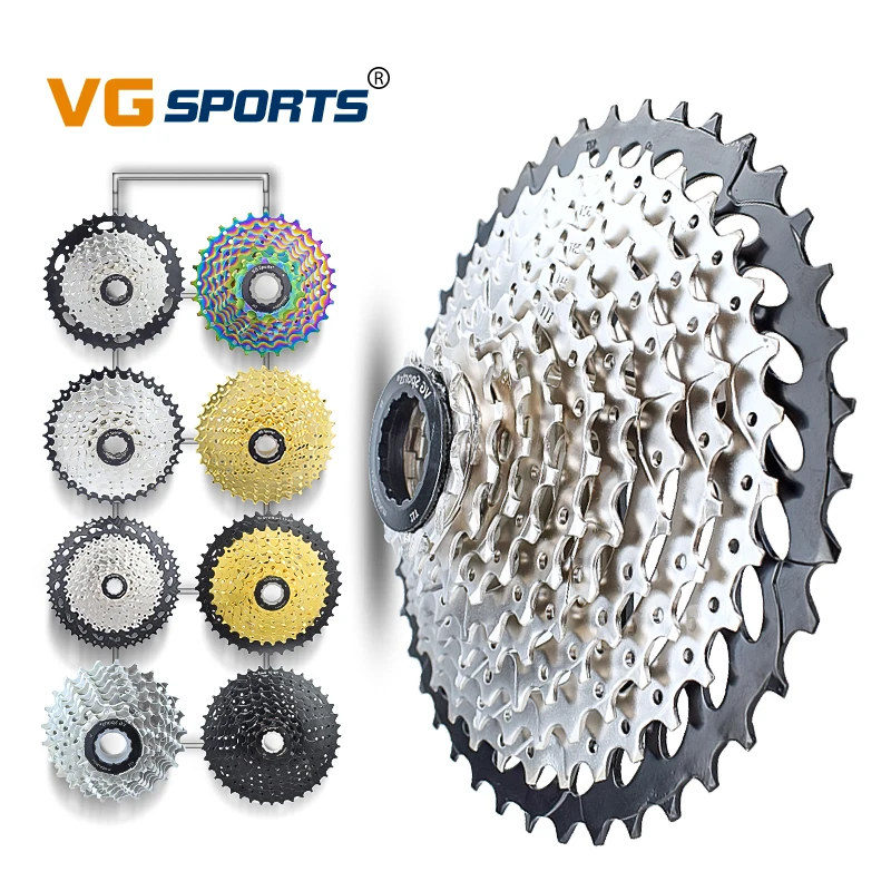 1pc VG Sports 8 9 10 11 Speed Velocidade Bicycle Freewheel Road Bike Cassette Freewheel 8v 9v 10v 11v Bike Sprocket Bike Parts