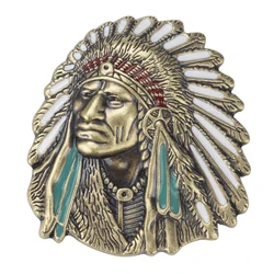 Native American Portrait Belt Buckle Decorative Accessories