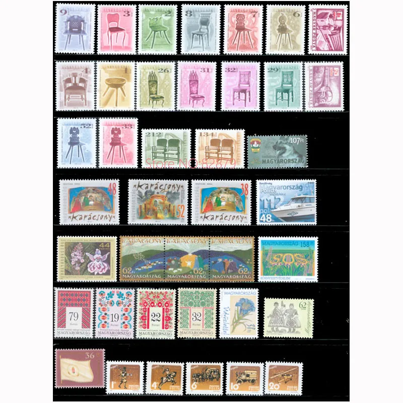 Hungary 38 PCS Differnt  All New Unused Postage Stamps Collection