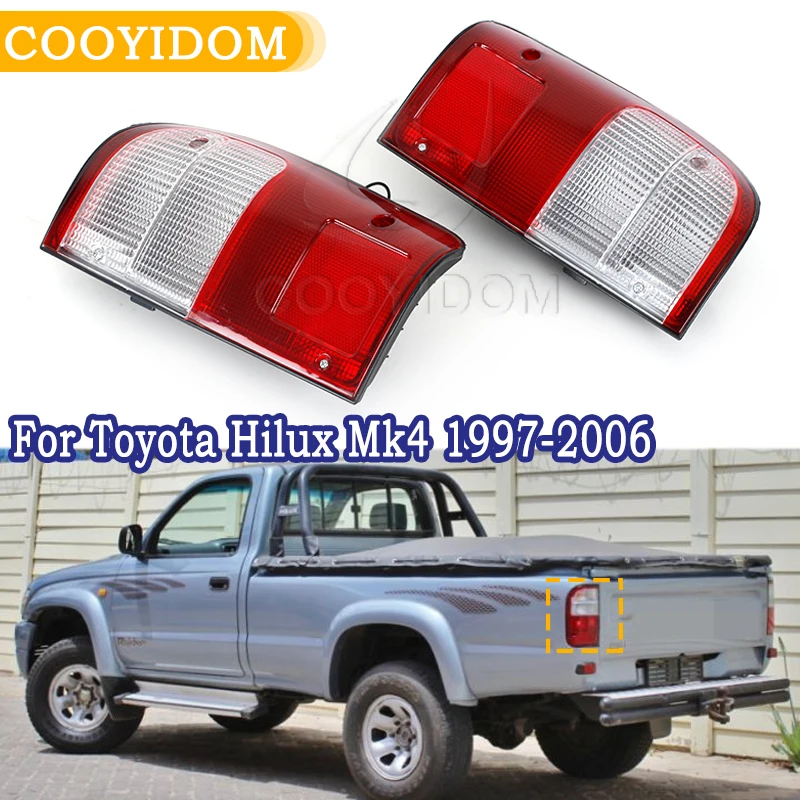 COOYIDOM Car Tail Light For Toyota Hilux Mk4 1997-2003 2004-2006 Lamp Brake Replacement  rear Bumper  brake light