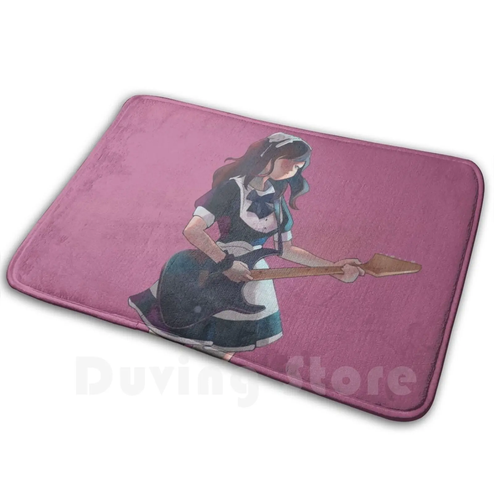 Bandmaid Guitarist ( Pink 4a ) Carpet Mat Rug Cushion Soft Non-Slip Bandmaid Guitarist Girl Rock Band