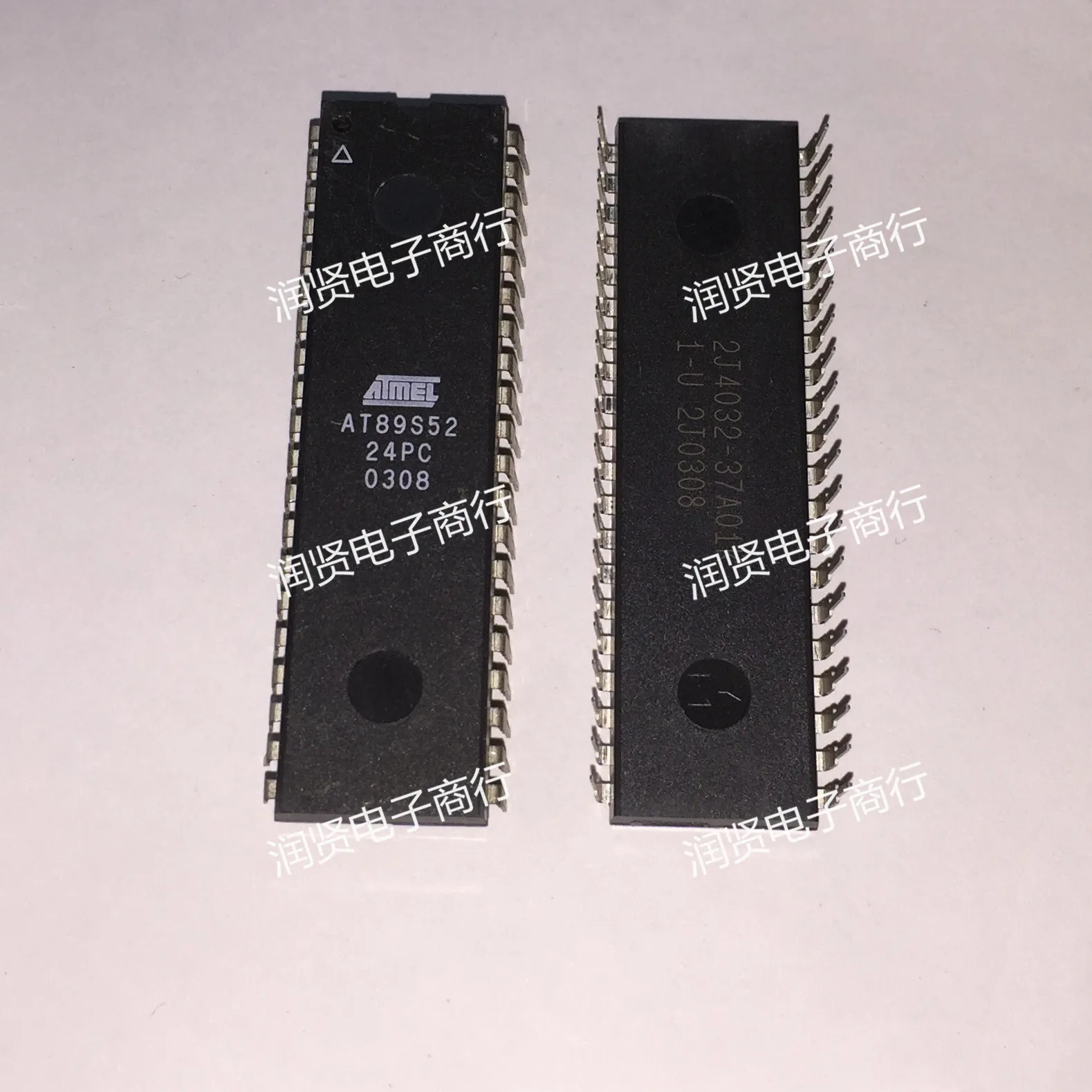 2PCS AT89S52-24PC AT89S52 DIP40 Marca original novo