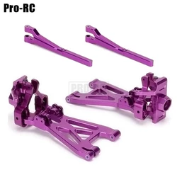 Front&Rear Lower&Upper Suspension A-Arms 5-Degrees Knuckle C-Hub 85238 85048 Set for RC 1/8 HPI SAVAGE Flux HP 2350 XL X 4.6 STD