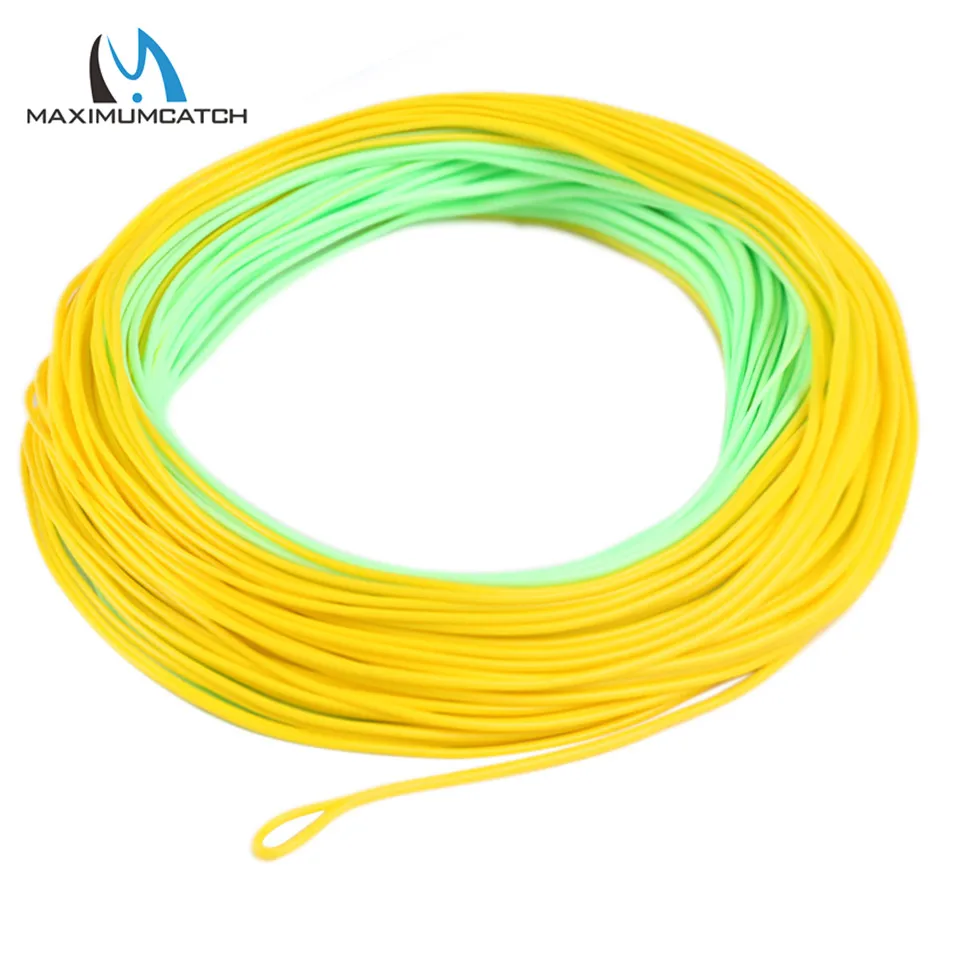 Maximumcatch Floating Grand Fly Line 90FT 4-8wt Weight Forward Fly Fishing Line z dwoma spawanymi pętlami zapewniającymi szybką akcję