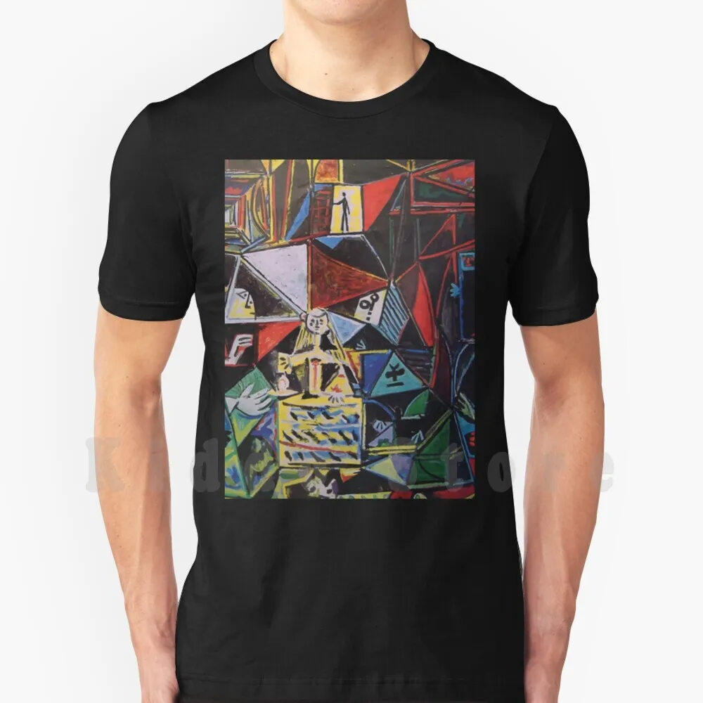 A Roughly Vectorised Picasso T Shirt DIY Big Size 100% Cotton Picasso Las Meninas Cubism Museum Abstract Line Art Painter Artsy