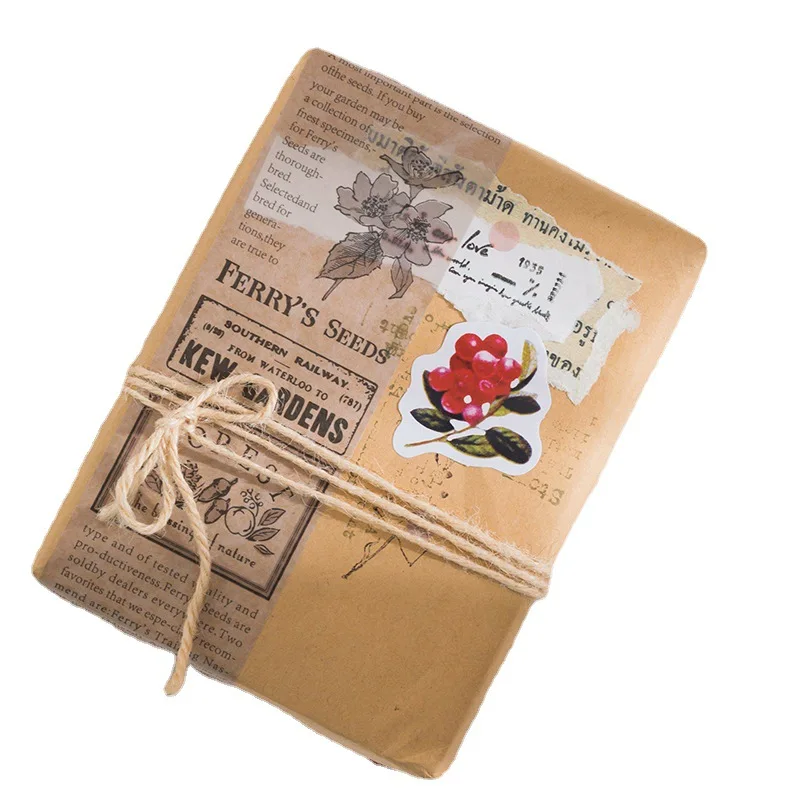 46 قطعة/صندوق مصنع البحوث معهد ملصقات الزخرفية سكرابوكينغ التسمية ألبوم مذكرات الهاتف الرجعية زهرة يترك مجلة مخطط