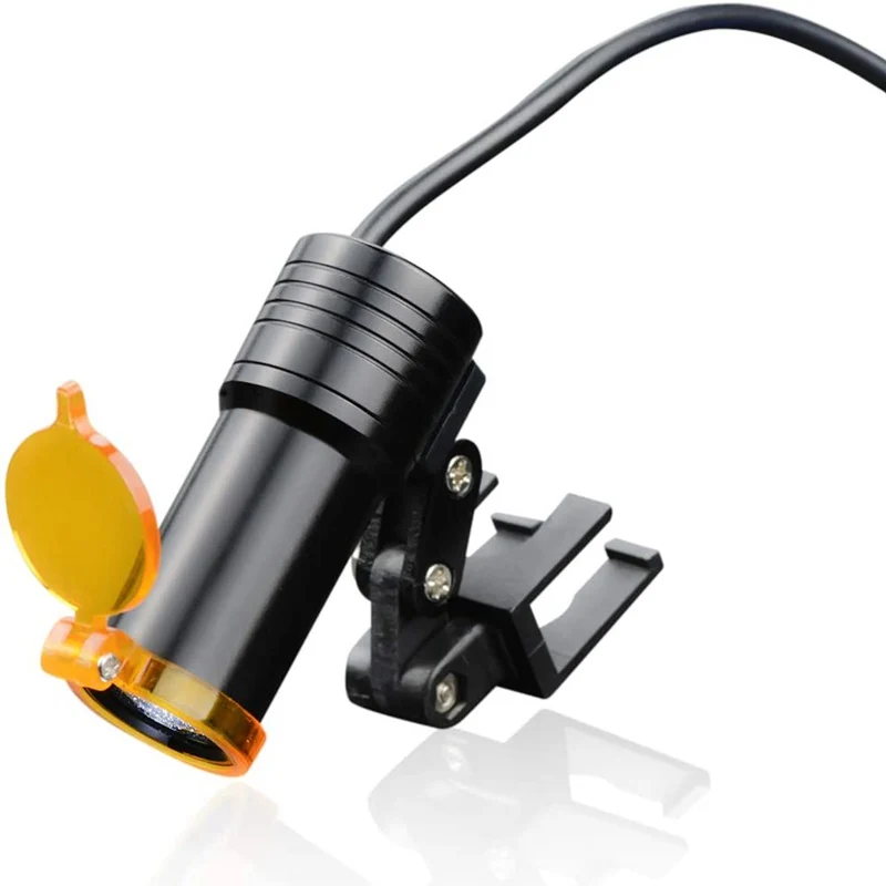 Imagem -03 - Lupa Binocular Médica Lupas Dentais de 3.5x420 mm Lupas com Filtro Amarelo Projetor Farol para Dentista Cirúrgico