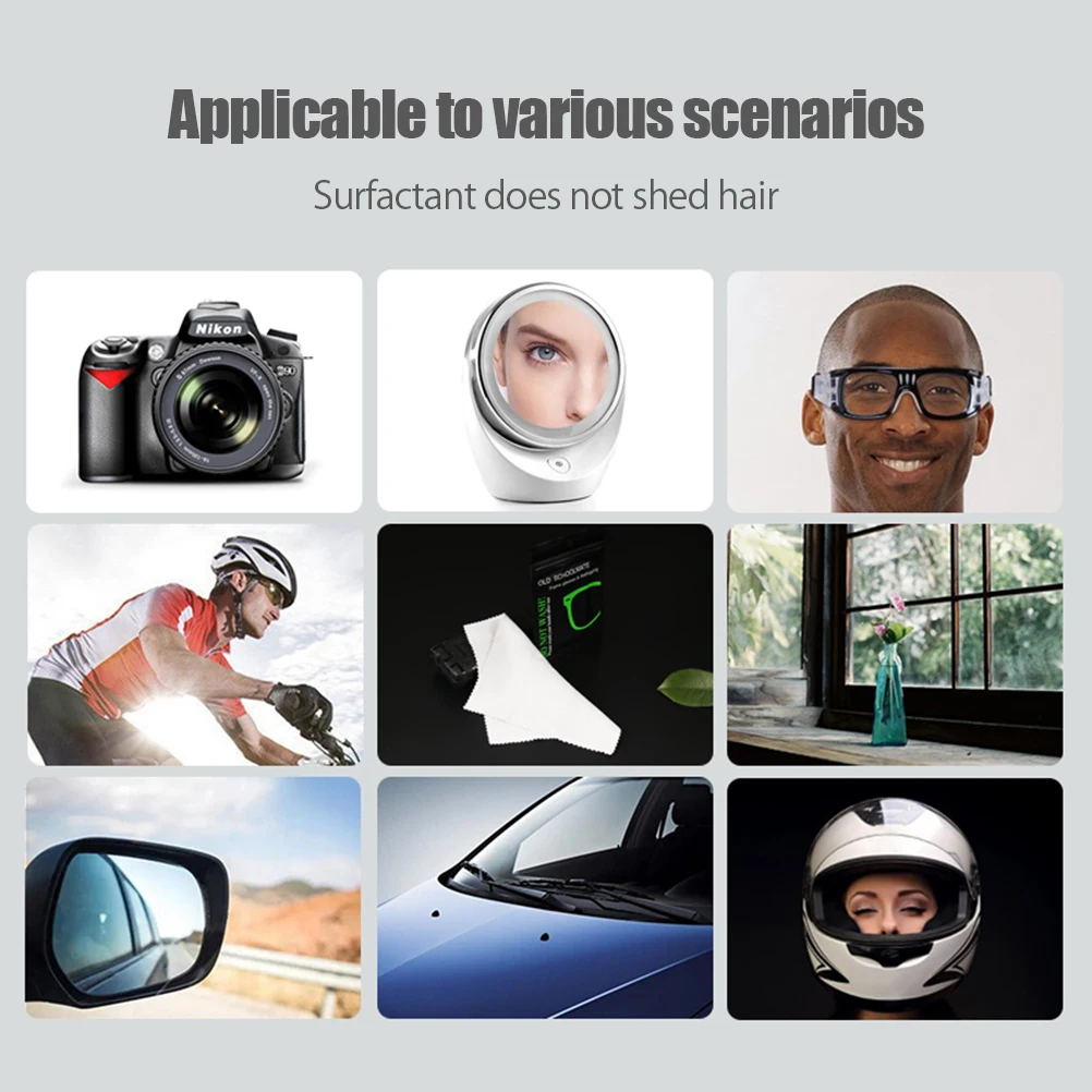 5 sztuk Anti Fog chusteczki do okularów wielokrotnego użytku Suede Defogger tkaniny do okularów okulary pływackie szyba okienna