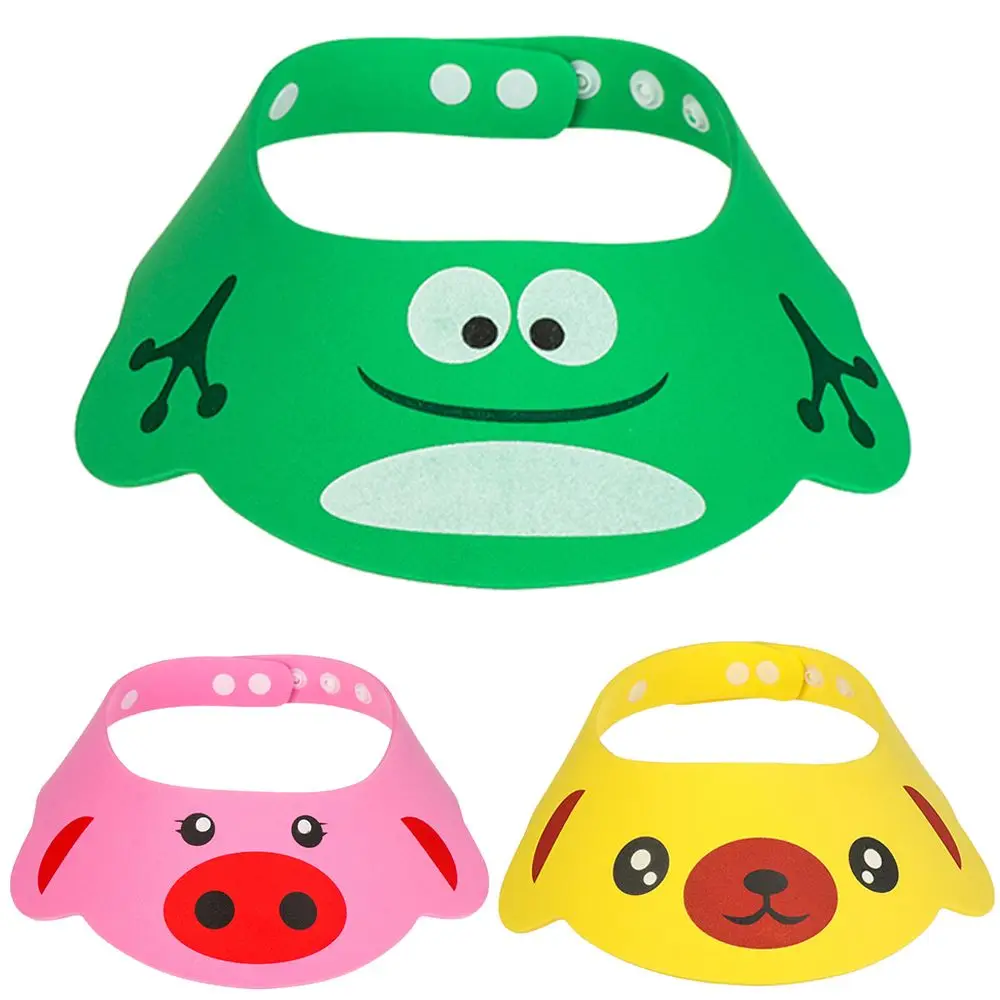 قبعة شامبو لحماية الأذن للأطفال الصغار مقاومة للماء وقابلة للتعديل لحماية العين، قبعة استحمام لدرع الشعر #1