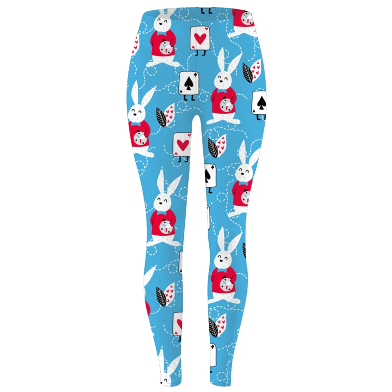 

FroMoaSa Animal Group Print Leggings Women Girl Fish Cat Rabbit Panda Pattern Leggins Skinny Brushed Buttery Soft Slim Fitness