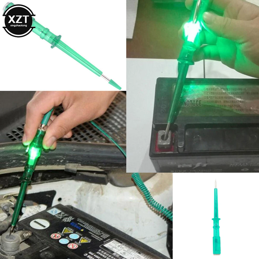 Car Circuit Tester Pen DC 6V 12V 24V Voltage Auto Vehicle Gauge Test Light Universally Car Circuit Tester Pen