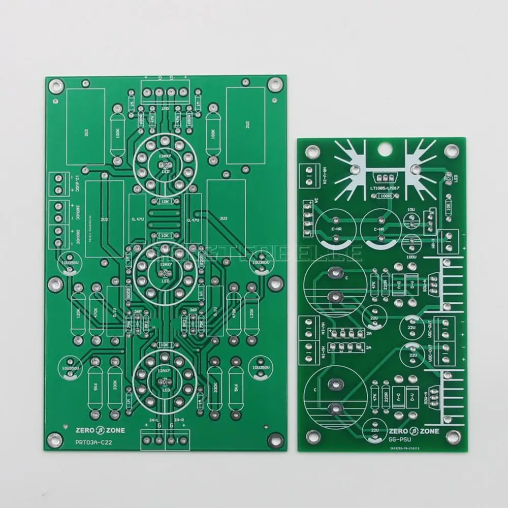 PRT03A Płytka przedwzmacniacza lampowego + siatka uziemiająca GG Podwójna płytka zasilająca regulatora wysokiego napięcia