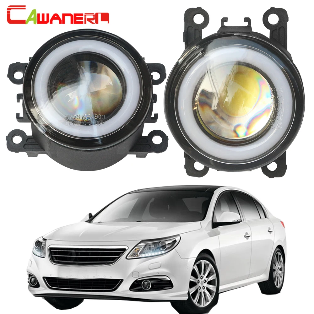 

Cawanerl For Renault Latitude Saloon L70 2011-2015 Car Styling H11 30W LED Fog Light COB Angel Eye Daytime Running Light 12V