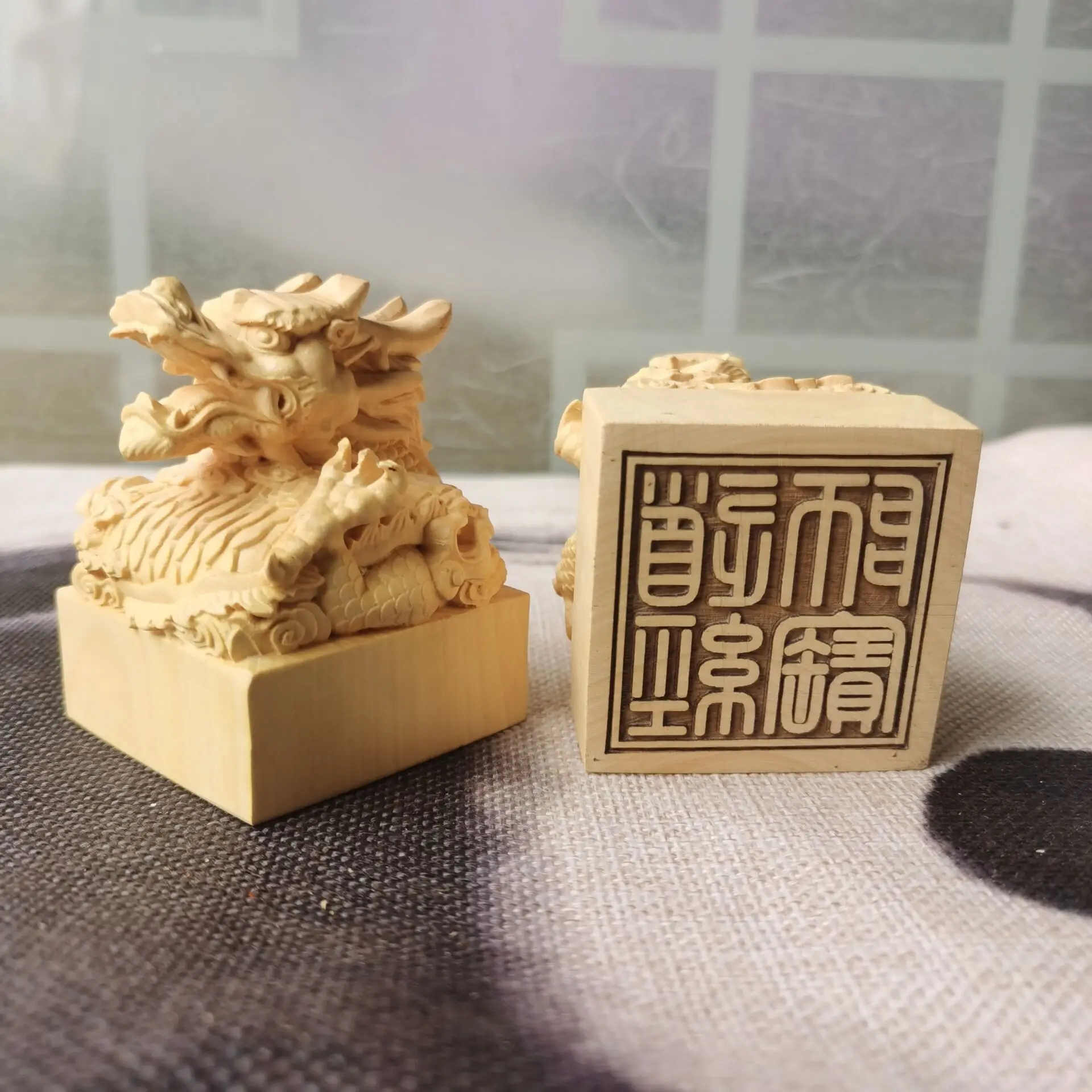 

Taoist оружие, печать, Taoist печать, Taoist рукоделие, boxwood, dragon head, Taoist Писание Shibao seal