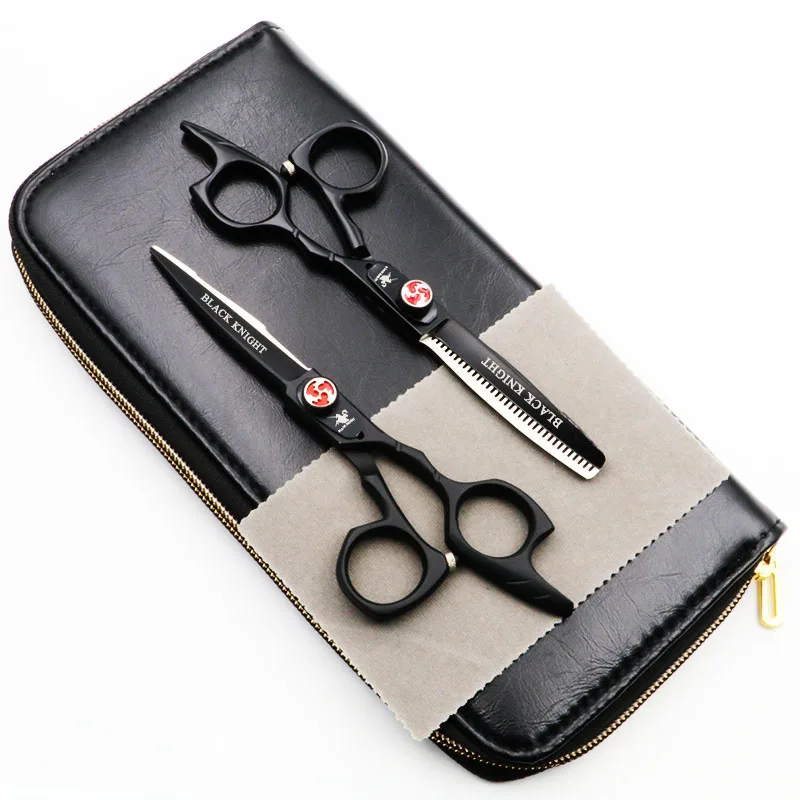 5.5 Inch Black Pet Scissors Dog Grooming Cutting+Thinning Shears Kit for Animals Japan440C Shop Supplies and Hair Stylist