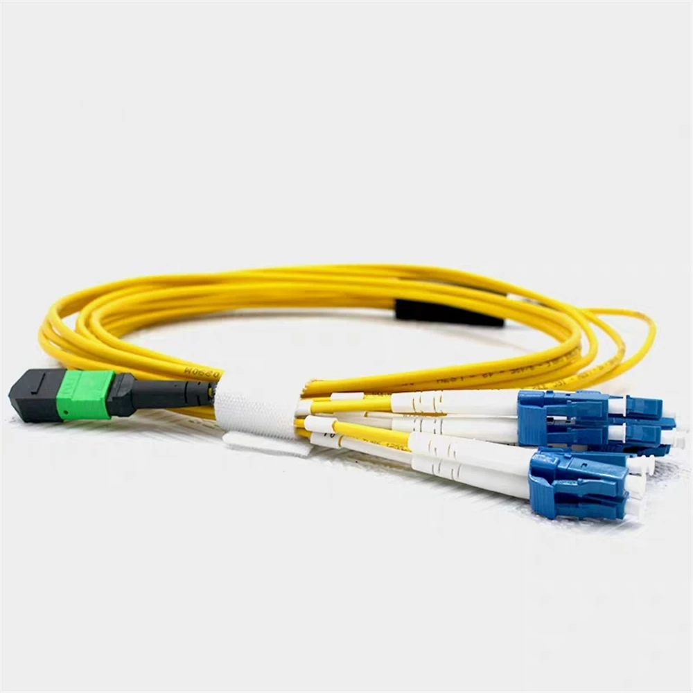 mpo apc Fiber Optic Patch Cord Female 8 Cores MPO-4DLC SM 1 3 5 10 15 20m, MTP, Type B, 8 Strand FTTH Jumper, Lead IL 0.4dB