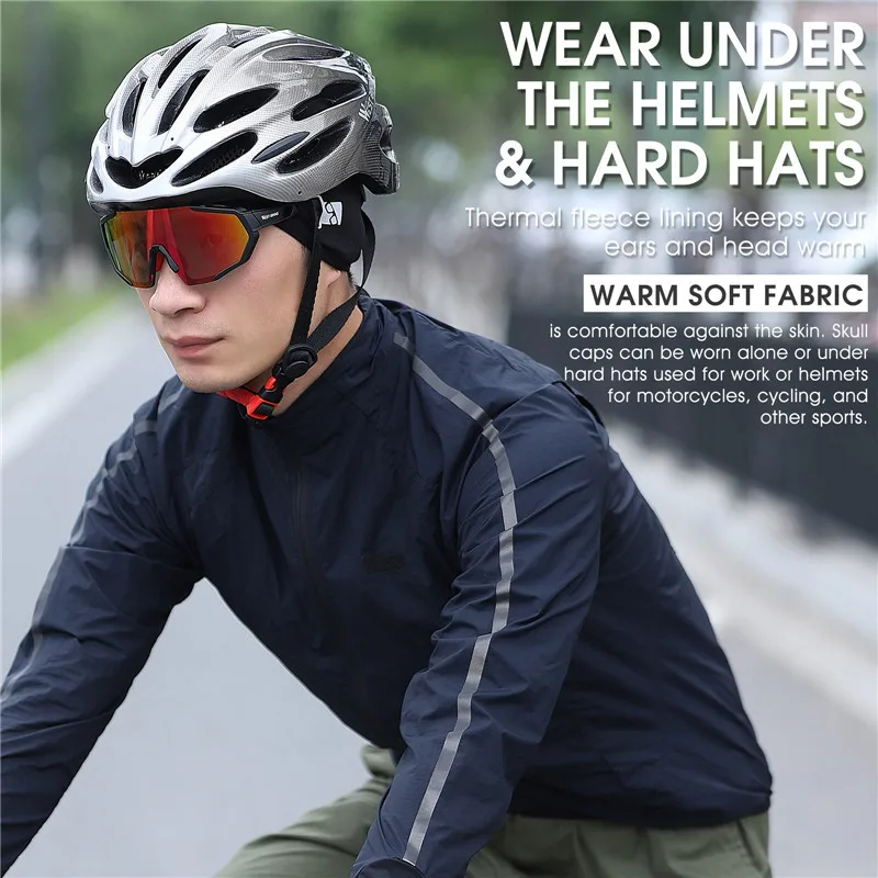 WEST BIKING Cycling Cap Winter Thermal Windproof Sport Hats Running Skiing Motorcycle Bike Cap Men Women MTB Road Bike Headwear