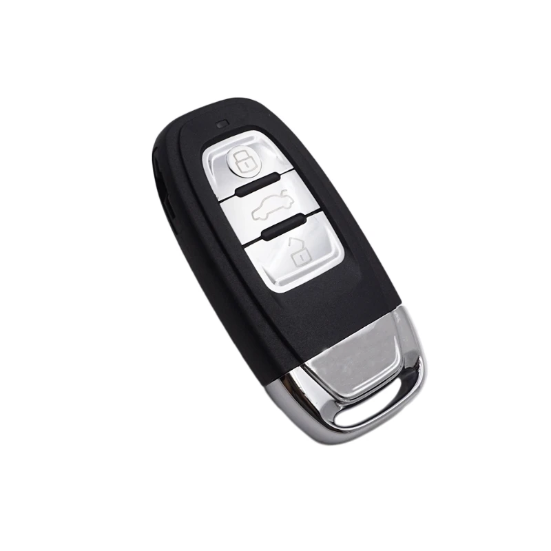 Cocolockey Car Key Case Cover Shell for Audi A4l A3 A4 A5 2008-2016 A6 A8 Quattro Q5 Q7 A6 A8 Replacement Key 3 Buttons No Logo