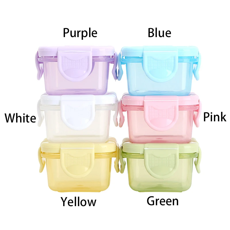 Food Storage Container Small Plastic Moisture-proof Containers Mini Kitchen Storage Box with Leakproof Lid Kitchen Accessories