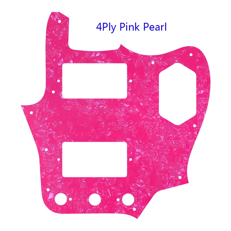 Pleroo 10 Screw Holes Guitar Pickguard Suit For Fender American Standard Vintage Jaguar With PAF Humbucker Guitar Scratch Plate