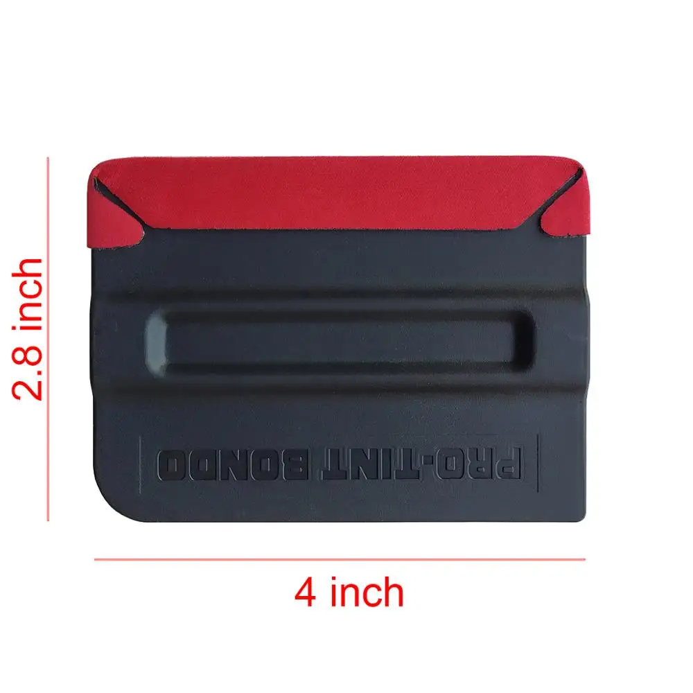 5Ps Carbon Fiber Film Magnetic Squeegee Vinyl Car Wrap Window Tint Magnet Scraper with Scratch-free Suede Felt Car Wrapping A10C