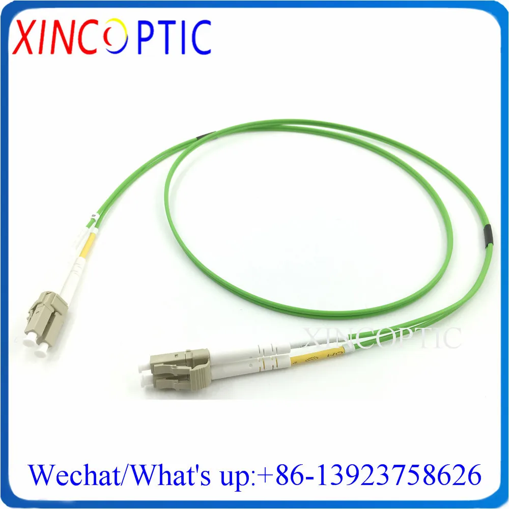 LC ST FC SC-SC/ST/FC/LCUPC MM Duplex OM5 2.0mm 40M Lime Green PVC Jacket Multimode DX Dual Fiber Optic FTTH Patch Cord Cable