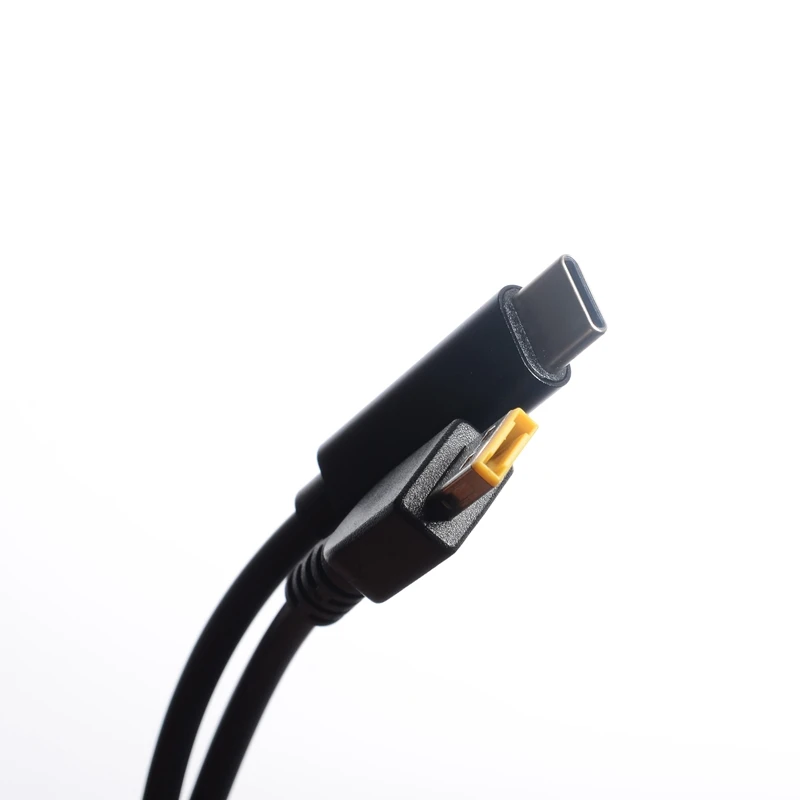 Cabo usb tipo c para notebook, cabo de carregamento 1.5m 65w para lenovo g40/g50/g440s/g500dthinkpad e4310/x230/t431/s3 series