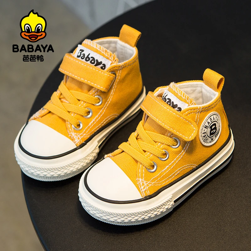 Babaya Baby Shoes Girls 1-3 Years Old Children Canvas Shoes Boys Baby Soft Bottom Breathable 2021 Spring New Toddler Boy Shoes