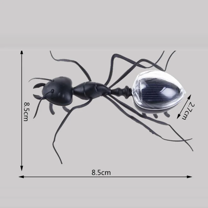 New Kids Solar Toys Power Energy Solar Ant Black Children Insect Bug Teaching Fun Gadget Toy Gift