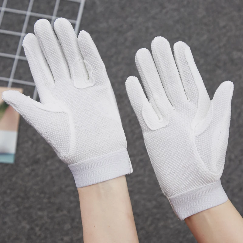 Guantes ecuestres de silicona antideslizantes, equipo de equitación para niños y mujeres, hombre