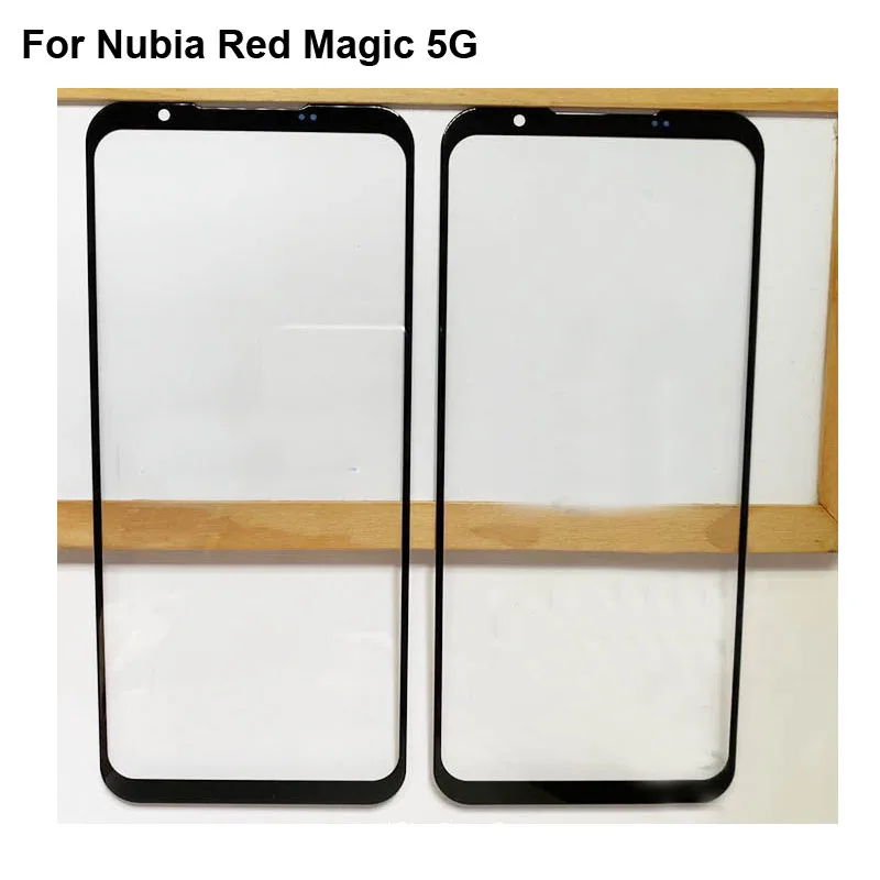 For ZTE Nubia Red Magic 5G Front LCD Glass Lens touchscreen Magic5G NX659J Touch screen Panel Outer Screen Glass without flex