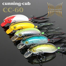 Lurefans CC60/CC60S Slow Sinking Minnow Fishing Lure 9.5g/9.6g Long Shot Isca Artificial Wobbler Crankbait Bass Fake Bait Tackle