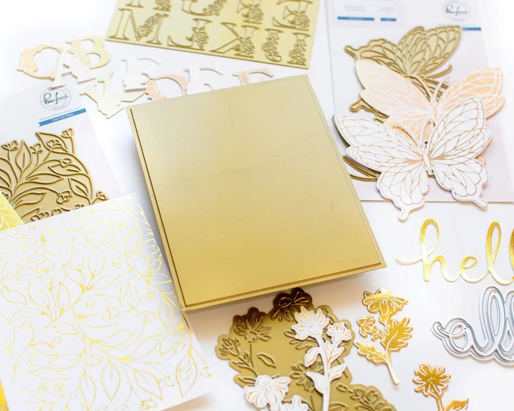2021 New Hot-selling Studio Entity Bronzing Board Diary Decorative Embossing Hot Foil  Diy Handmade Greeting Card Production