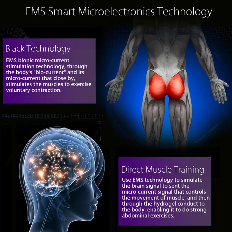 EMS akıllı kalça eğitmen pil kas stimülatörü kalça karın Pad kol bacak toneri Fitness vücut şekillendirici Unisex egzersiz ekipmanları
