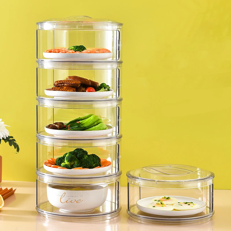 

Vegetable Cover for Leftovers, Leftovers, Folding Meals, Household Multi-Layer Dust Cover, Kitchen Food Preservation