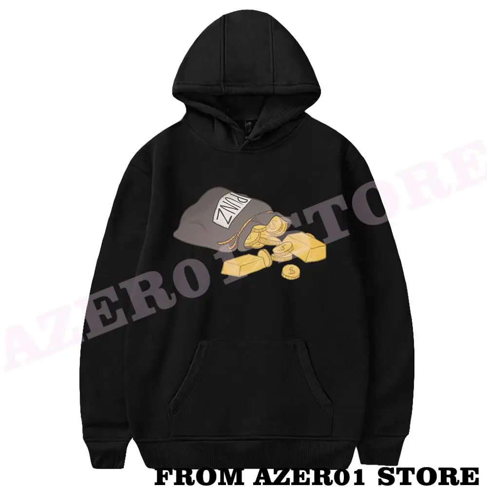 

Punz Coin Gold Bar Money Bag Dream Team SMP Hoodies Winter Men/Women Hooded Sweet Streetwear HIP HOP Kawaii long sleeve