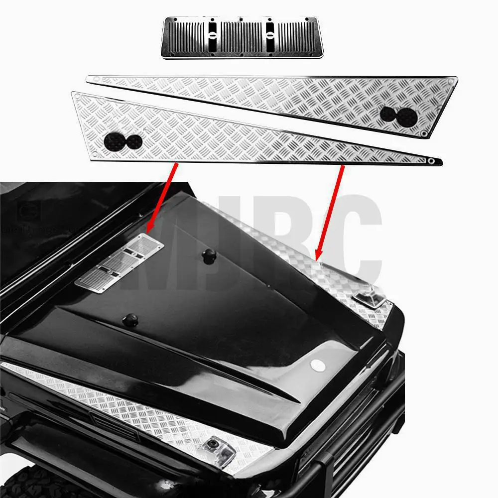 

New metal TRX 4 anti-skid plate air intake grille for 1:10 RC Trax For TRX-4 For TRX4 Anti-skid plates on both sides