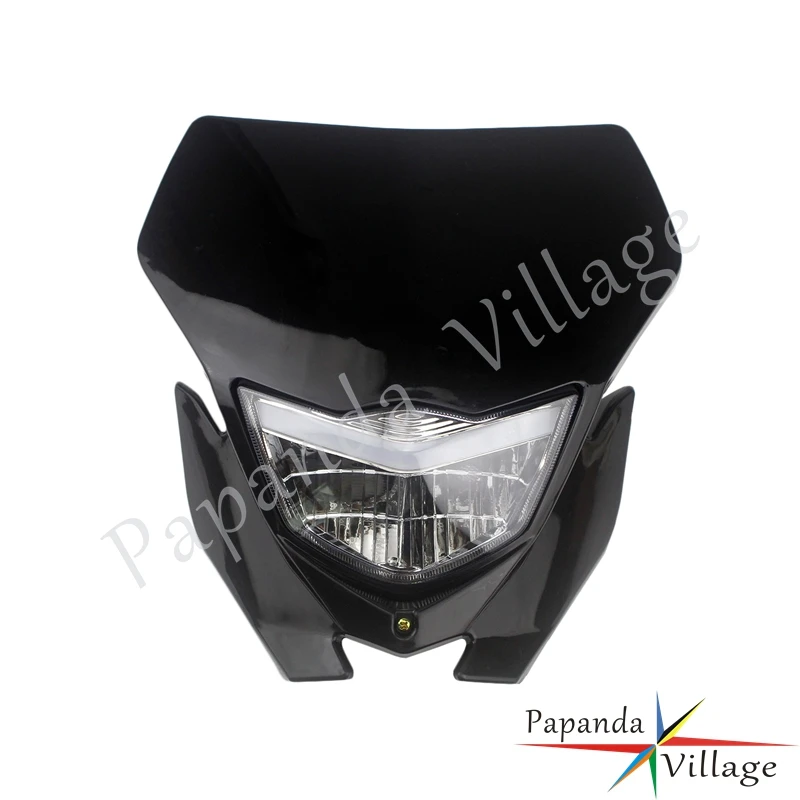 H4 Motocross Head Light Fairing FOR Yamaha WRF CRF SMR XC WR Kawasaki D-Tracker KX KLR KLX 250 S/SF MX Enduro Headlamp Mask