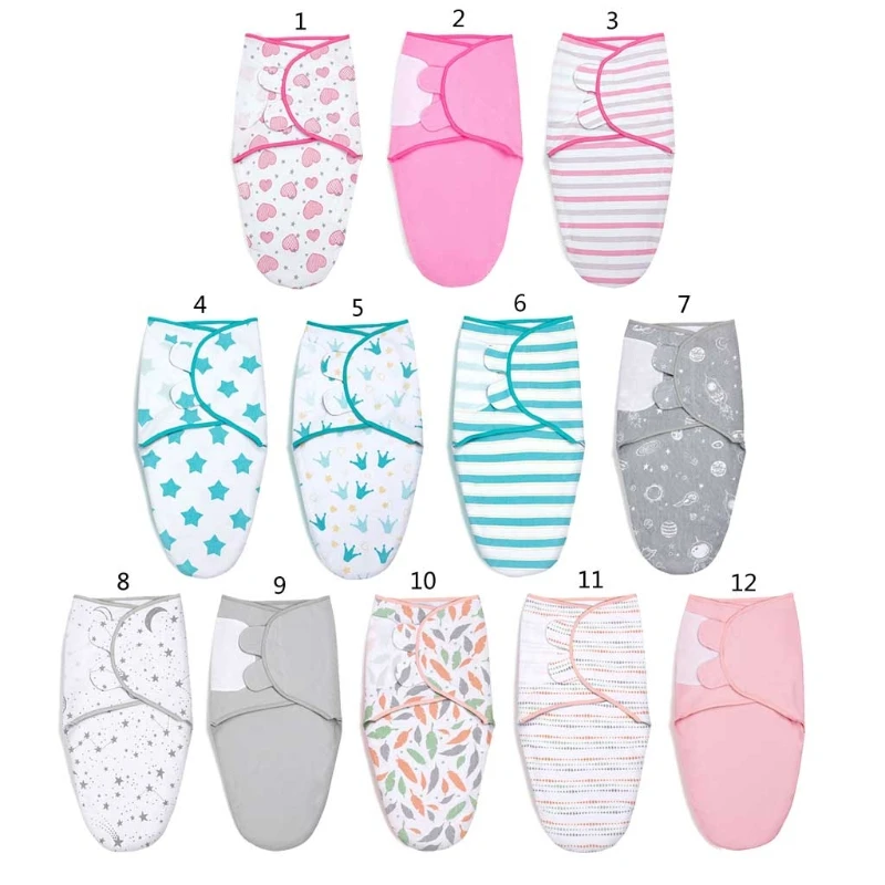 Newborn Swaddle Wrap Soft Cotton Baby Swaddling Sleeping Bag Infant Envelope Sleepsack Bedding