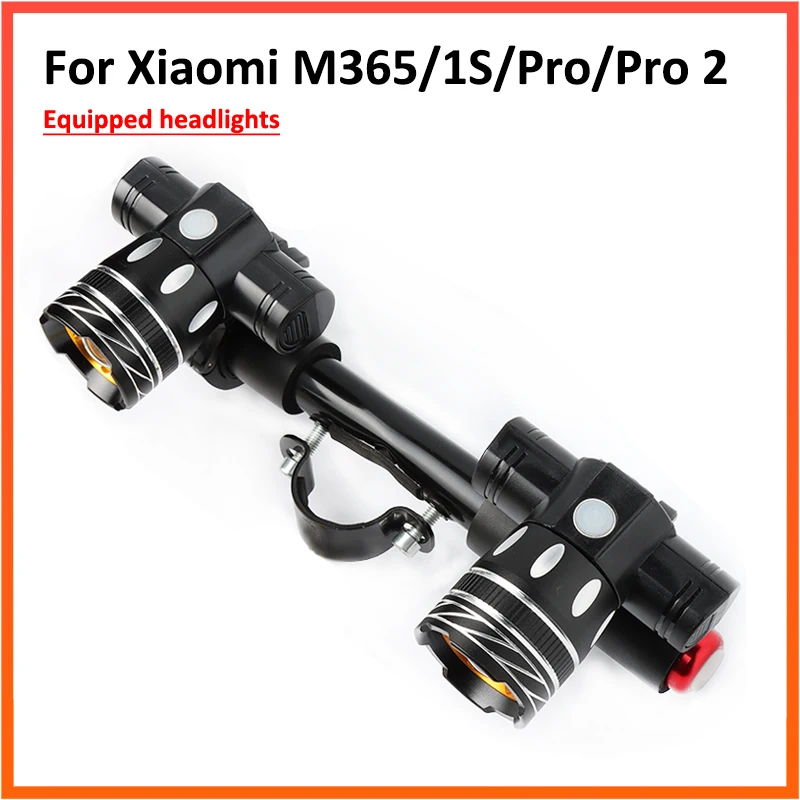 Front Lamp Headlight For Xiaomi M365 /Pro Electric Scooter Zoomable 1200mAh Battery USB Rechargeable 150LM XM-L T6 LED Light