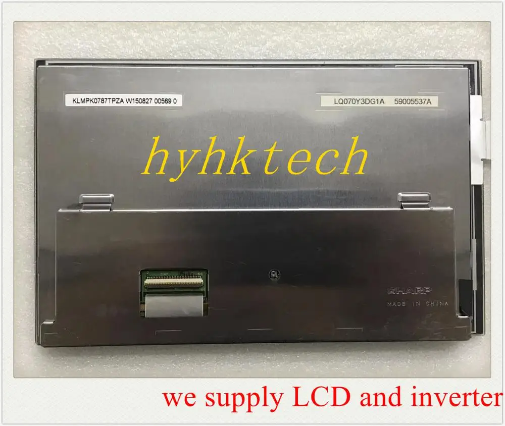

LQ070Y3DG1A 7.0 inch TFT LCD, New& A+ grade in stock, test working before shipment