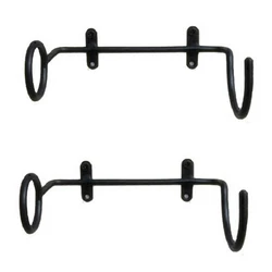Wrought Iron Wine Rack Space-Saving Single Wall Mounted Metal Wine Holder Storage Hardware Included for Home Restaurants