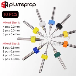 10PCS Mixed 0.2mm 0.3mm 0.4mm or 0.5mm 0.6mm 0.8mm 1.0mm 3D Printer Nozzle Cleaning Drill Bits Kit fit MK7 MK8 Print Nozzle