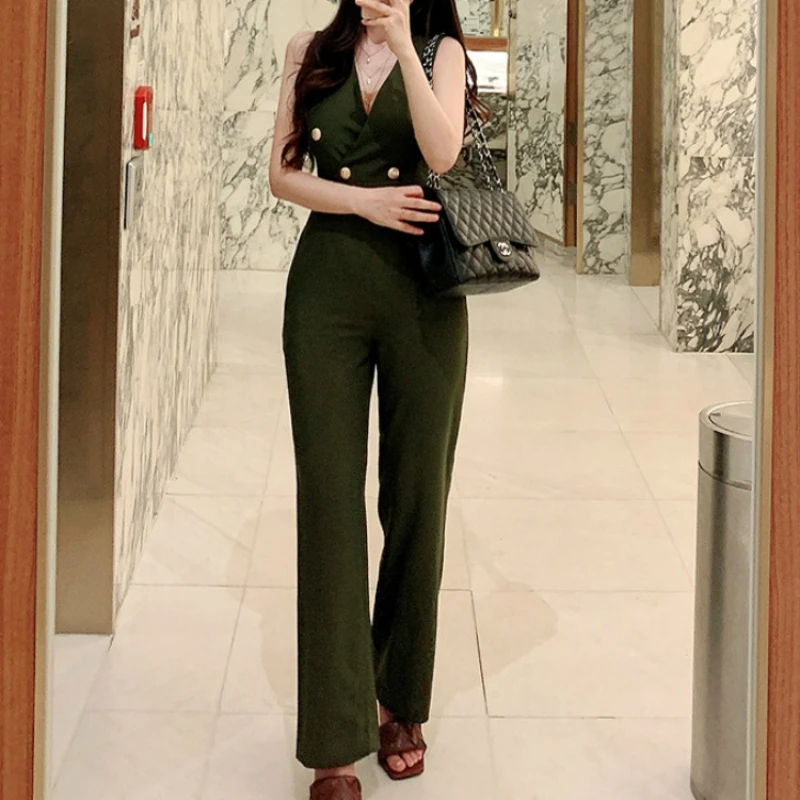 Sexy Jumpsuit 2023 New Fashion Rompers Womens Jumpsuits Clubwear Playsuit Sleeveless Party Chiffon Outweaer Clothes