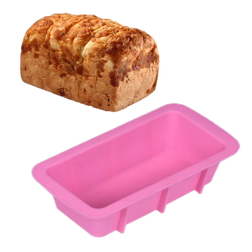 Rectangular Silicone Toast Bread Pan Mold Bakeware Moulds Toast Candy Mold Form  Baking Dishes Pastry Non-stick Baking Tools