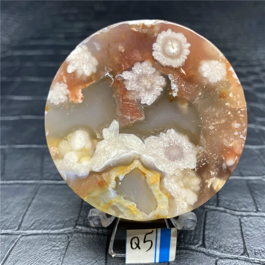 

Natural The Cherry Blossom Agate Mineral Specimens Crystal Healing