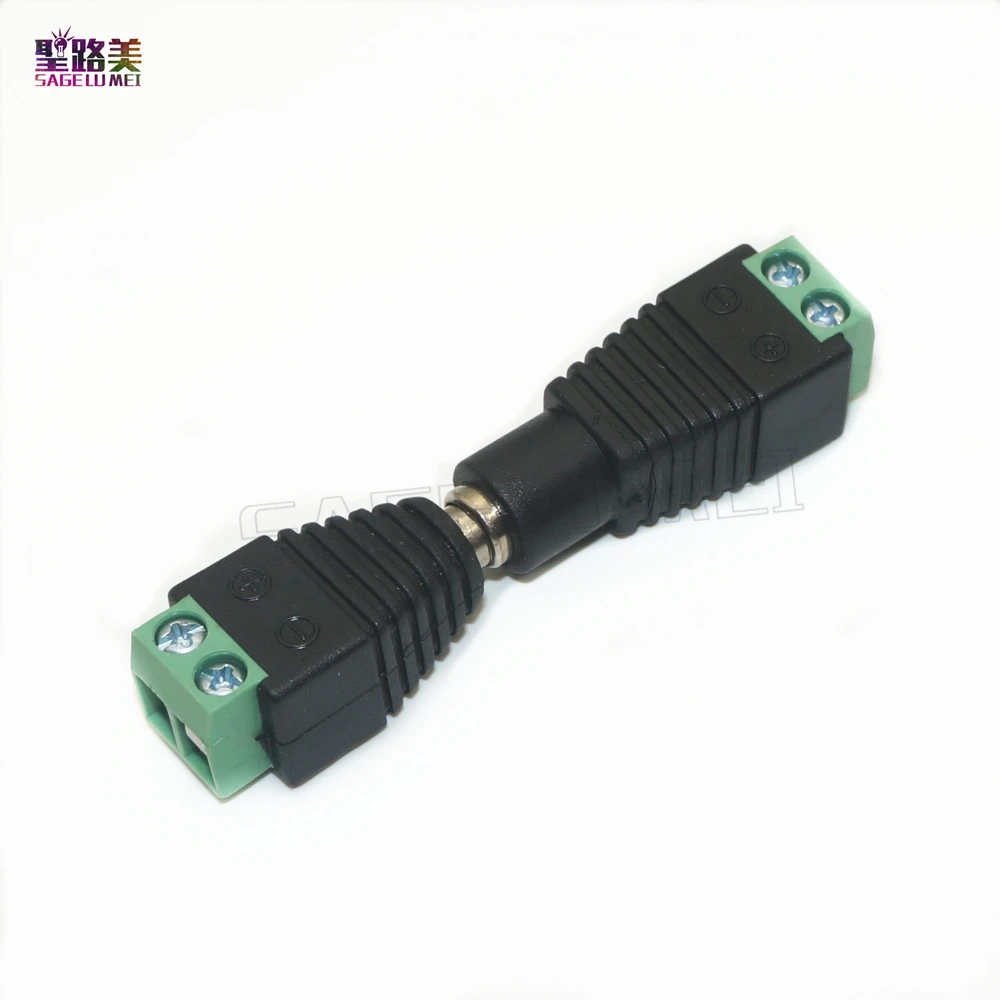 2.1*5.5mm 5pcs Female +5 pcs Male DC connector  Power Jack Adapter Plug Cable Connector for 3528/5050/5730 led strip light