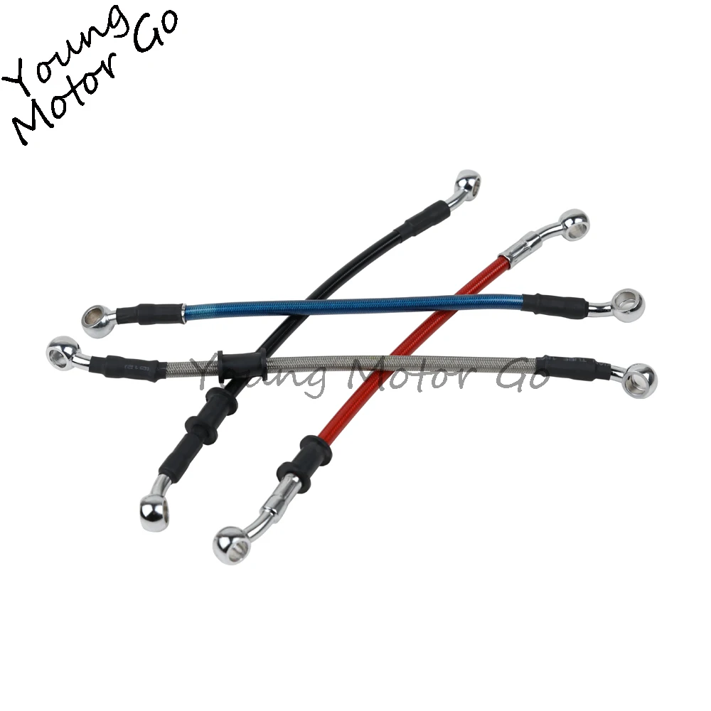 

27 - 150cm Chromed Universal Motorcycle Dirt Bike Braided Steel Hydraulic Reinforce Brake line Clutch Oil Hose line Tube Pipe